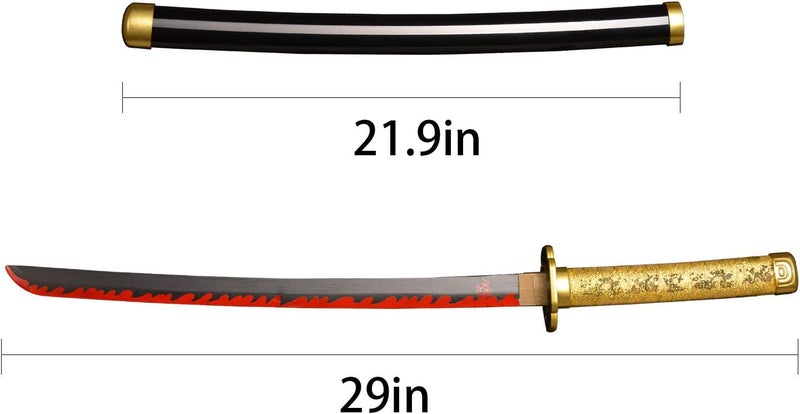 SV Anime Demon Slayer Sword Katana 31 Inch Decorative Collectible Gift Cosplay Sword，Various Styles Available - Image 2